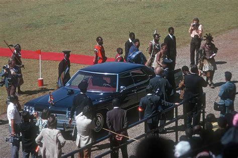 Ndlovukati Arrives Independence Celebrations 1972 74 Swaziland