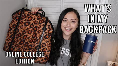 Whats In My Backpack For College 2020 Online Edition Youtube