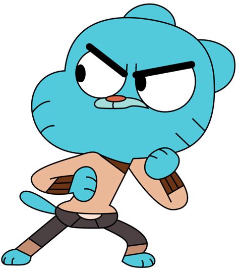 Check Out This Transparent Gumball Watterson Ready To Fight Png Image