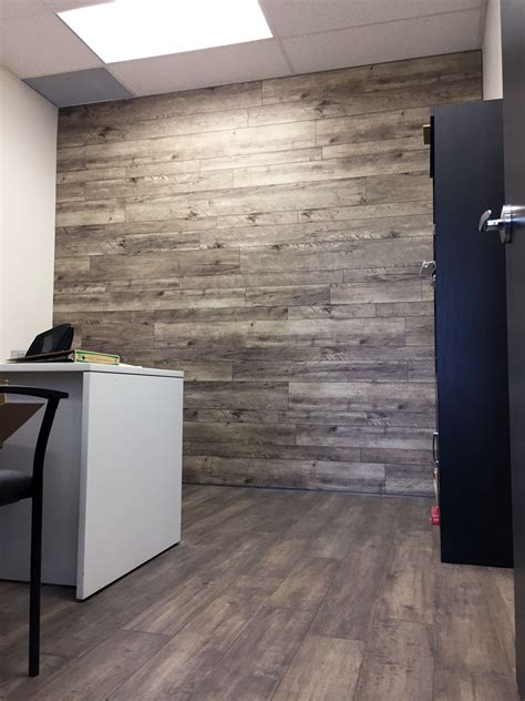 Discover more home ideas at the home depot. Twilight Maple Laminate flooring installed on an office ...