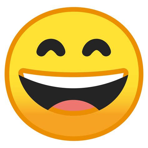 Grinning Face With Smiling Eyes Icon Noto Emoji Smileys Iconset Google