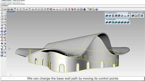 Visualarq 1 How To Extend A Wall To A Freeform Roof 2 Youtube