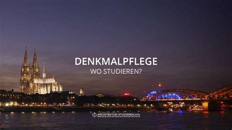Studium Denkmalpflege in Deutschland