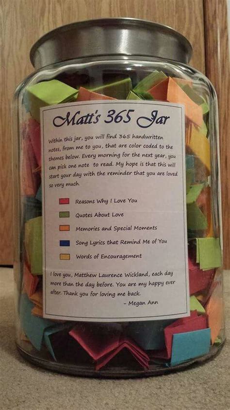 365 Jar Boyfriend Anniversary Ts Birthday Surprise Boyfriend