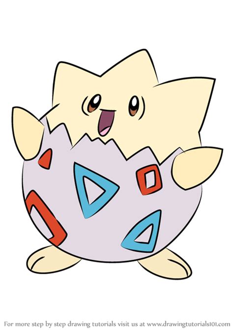 Learn How To Draw Togepi From Pokemon Pokemon Step By Step Drawing Tutorials