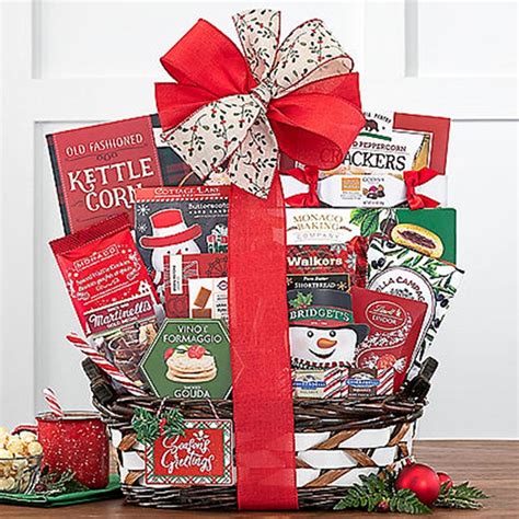 Christmas Gourmet Food T Basket Filled With Delightful Treats Best