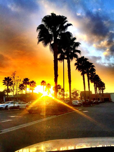 Post Rain Southern California Sunset Long Beach Ca Lindas Paisagens