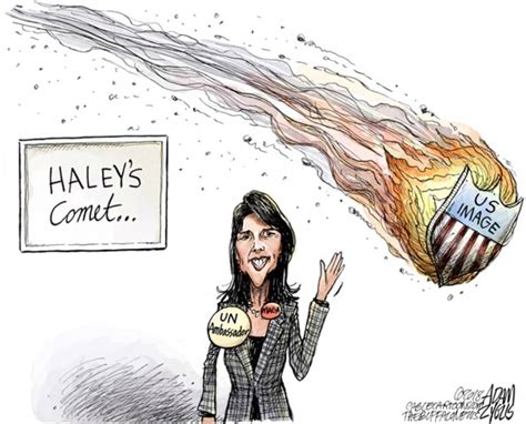 How Cartoonists Spoofed Nikki Haleys Sudden Exit As Un Ambassador