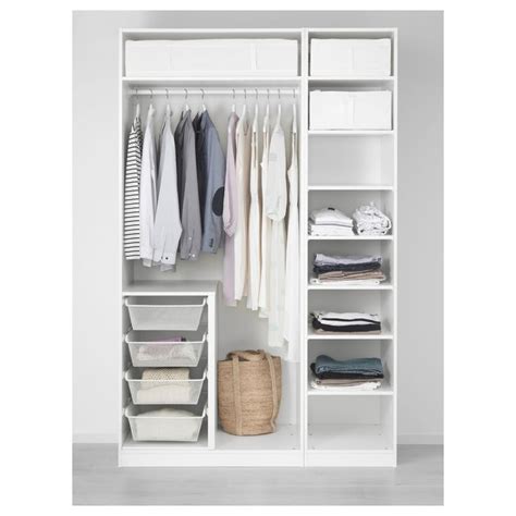 Ikea pax wardrobe with sliding doors. PAX Armario - blanco, Bergsbo blanco 150x60x236 cm in 2020 ...