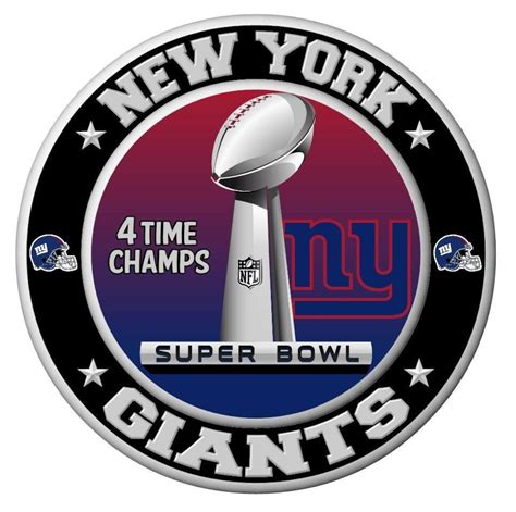 New York Giants Super Bowl Championship Sticker Nfl Decal 11 Etsy