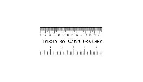 Printable Ruler Actual Size 6 inch 12 inch, Mm, Cm