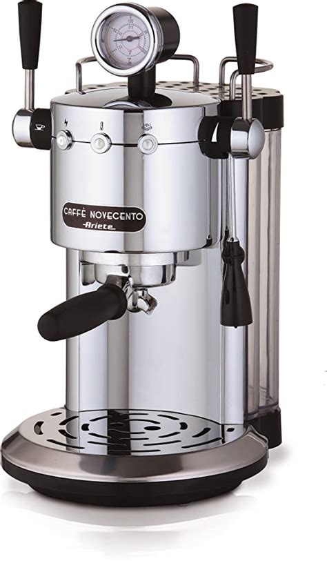 Ariete 1387 Coffee Machine Novecento 1387 Silver Chrome Uk