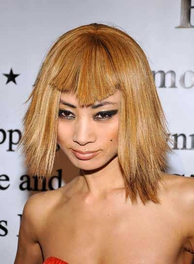 It can be found with a wide array of skin tones and eye colors. Straight Hairstyles with Bangs - Beauty Riot