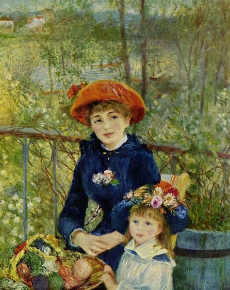 Mother And Daughter Renoir Paintings Renoir Art August Renoir