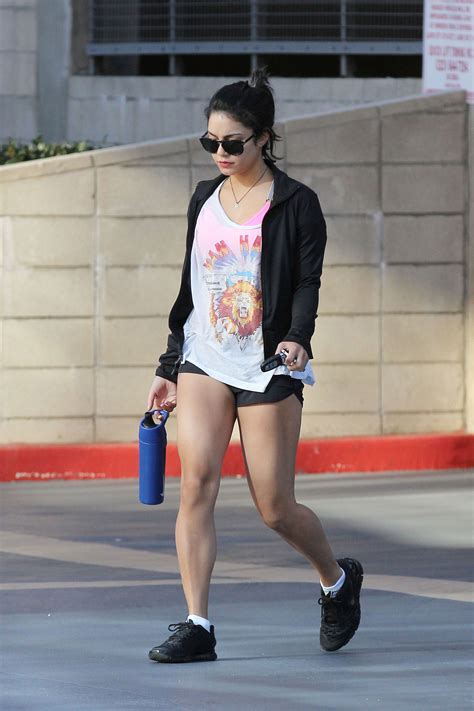 Vanessa Hudgens Leggy Candids Heading To Fitness In Studio City