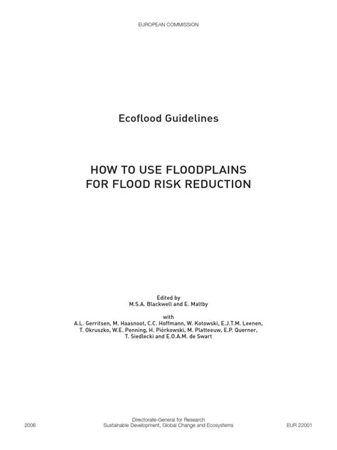 How To Use Floodplains For Flood Risk Re Pdf Flood River