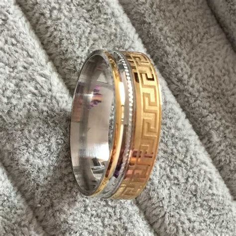 Browse through the collections and find heavily discounted buy wedding ring online offered by reliable sellers on alibaba.com. 2015 new Brand Luxury large 8mm silve gold Plated two Tone ...