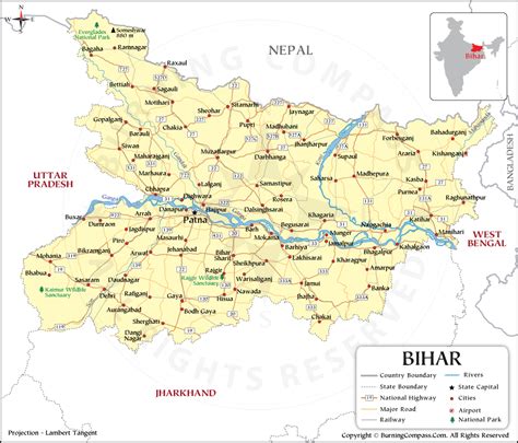 Bihar Map Bihar State Map