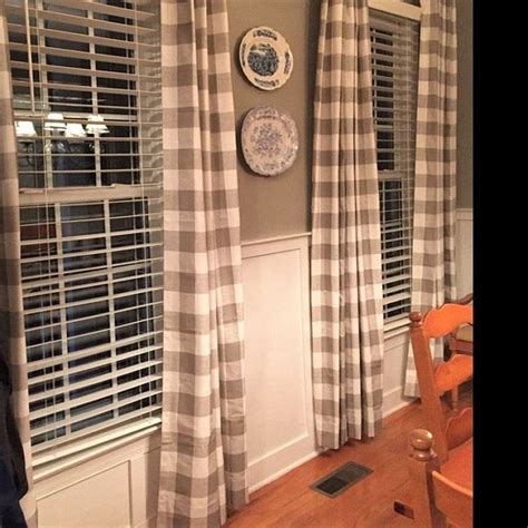 Check spelling or type a new query. Ecru Taupe Beige White Buffalo Check Curtains - Rod Pocket ...