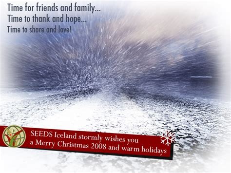Seeds News Seeds Iceland Wishes You Merry Christmas