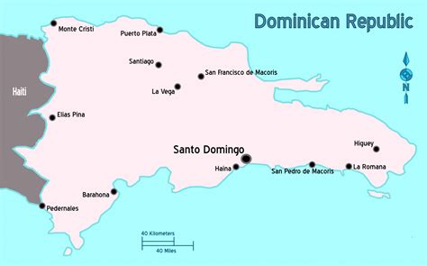 Map Of Dominican Republic