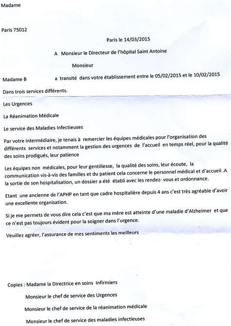 Ce modèle de lettre vous permet d'informer un client d'un changement de commercial dans la société. carte de remerciement hopital 😛