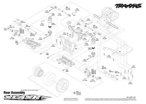 Exploded View Traxxas Slash 110 Tq Rtr Onboard Audio Rear Part Astra