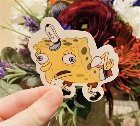 Buy Spongebob Mocking Meme Sticker Mocking Spongebob Spongebob Meme