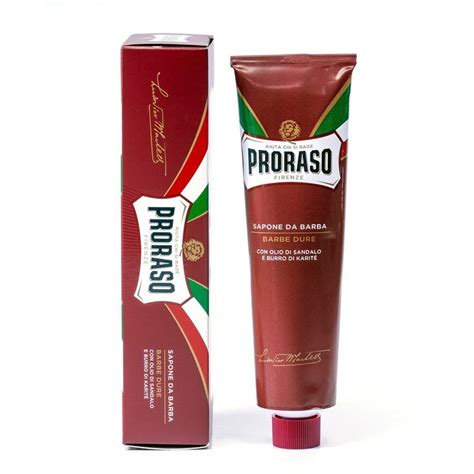 Proraso Red Shaving Cream For Coarse Beard With Sandalwood And Shea Butter In Shea Butter