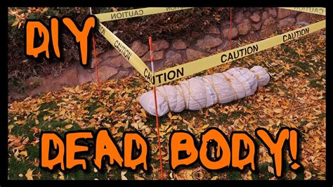 How To Make A Fake Dead Body Halloween Decoration 📍 How