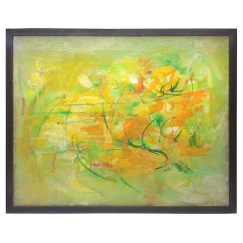 Yellow Green And Orange Abstract Painting By Anne Brigadier Abstract