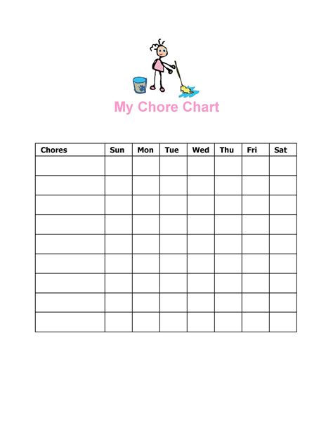 Well invoke their interest and let your kids have fun doing chores with the kids chore chart template. 46 FREE Chore Chart Templates for Kids ᐅ TemplateLab