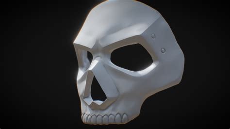 3d Print Ready Cod Mw2 Ghost New Mask Buy Royalty Free 3d Model By
