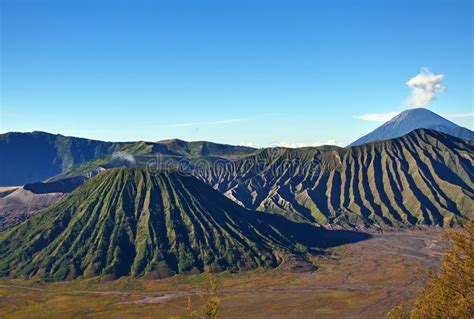 Mount Bromo Volcanic Landscape Stock Image Image Of Close Eruption