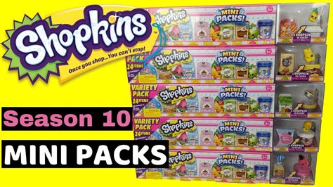 Shopkins Season 10 Mega Packs Of Mini Packs Youtube