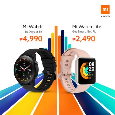 Xiaomi Introduces Mi Watch And Mi Watch Lite In The Philippines
