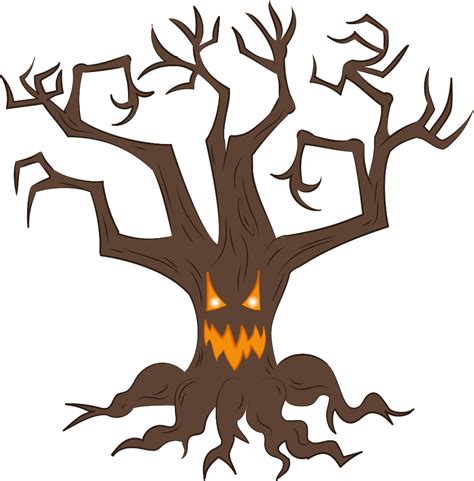 Haunted Tree Tree Clipart Haunting Moose Art Clip Art Png