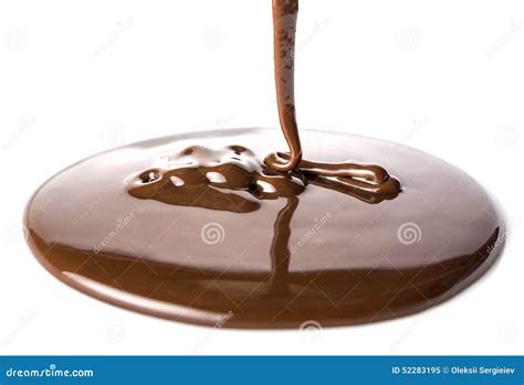 Chocolate Flows Stock Image Image Of Pouring Heat Closeup 52283195