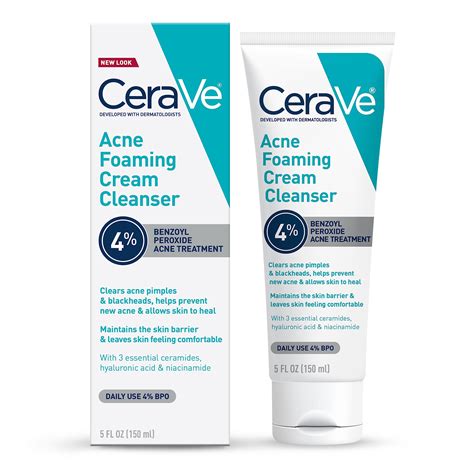 Buy Cerave Acne Foaming Cream Acne Face Wash With 4 Benzoyl Peroxide