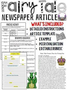 Teaching kids to write newspaper articles is an. blank newspaper template for kids printable | Homework Help | Pinterest | Newspaper article ...