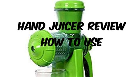 Apex Hand Juicer Review Best Hand Juicer Machine Demo Youtube