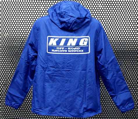 King Shocks Blue Lightweight Windbreaker Jacket King Shocks