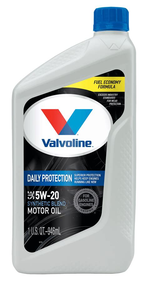 Valvoline Daily Protection Sae 5w 20 Synthetic Blend Motor Oil 1 Qt