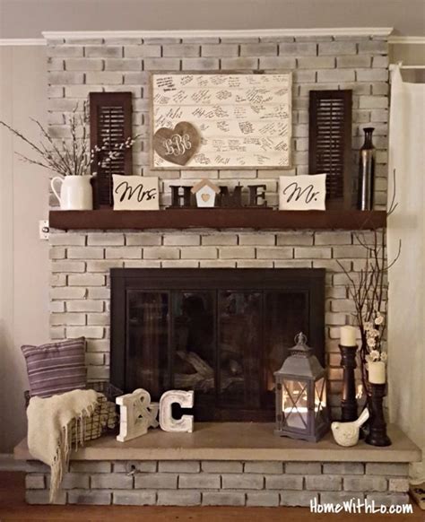 Paint colors for living room. How I updated our fireplace by painting the outdated brass ...