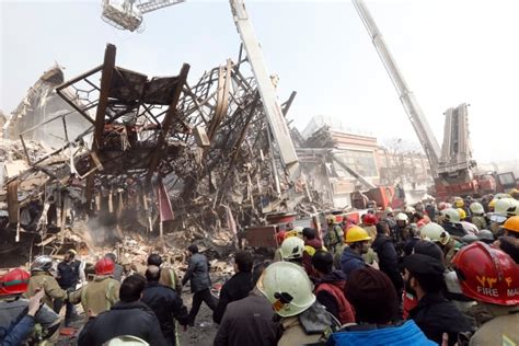 Iran Says 30 Tehran Firefighters Killed As Burning Highrise Collapses