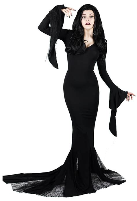 Morticia Addams Costume Morticia Halloween Outfit The Addams Etsy