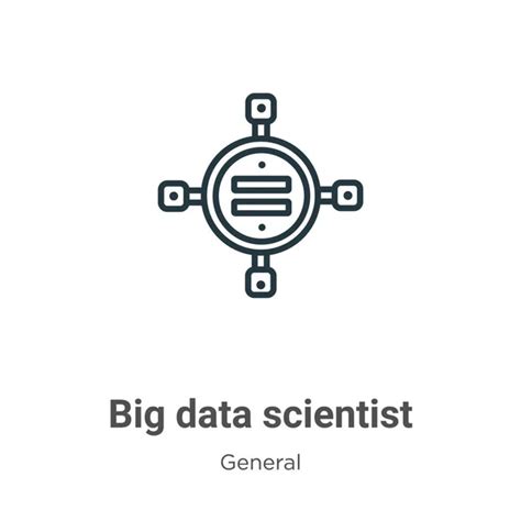 139 Big Data Scientist Icon Vector Images Big Data Scientist Icon