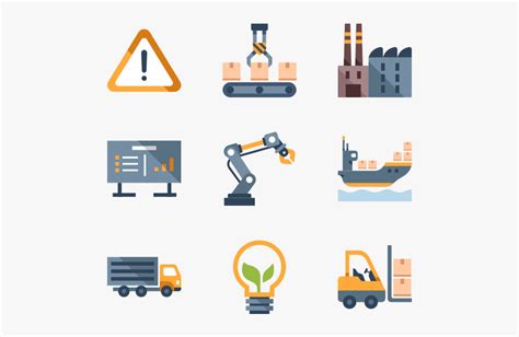 Industry And Manufacturing - Manufacturing Industry Icons , Free ...