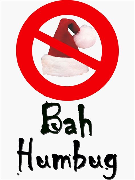 Bah Humbug Sticker By Tpe85 Redbubble