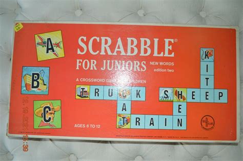 Scrabble For Juniors By Selchow And Righter 1964 Edition Two Ebay